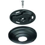 Ceiling Plate Fixed Small Black - Puc 1011