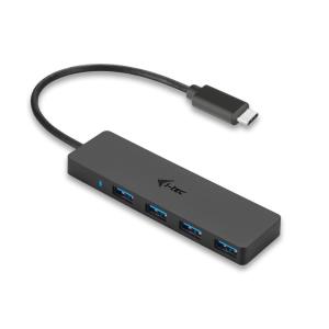 USB-c Slim Passive Hub 4p No Ps Win And Mac Os Black