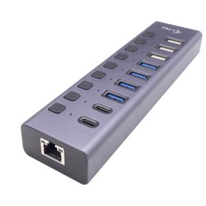 Charging Hub 9 Ports Lan With USB 3.0 / USB-c Power Adapter 60w Uk