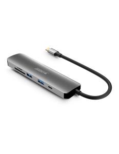 Hubee Hub - 6 In 1 USB-c With 2 USB-a/1 Hdmi 4k/2 Card Readers A