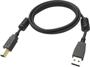 2m Black USB 2.0 Cable