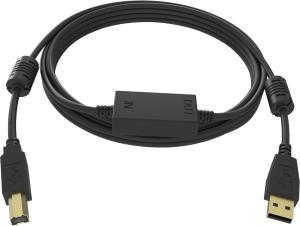 15m Black USB 2.0 Booster Cable