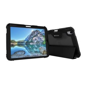Extreme Folio-x2 - Flip Cover - Rugged - Smooth Wipeable Material - Black - 10.86in