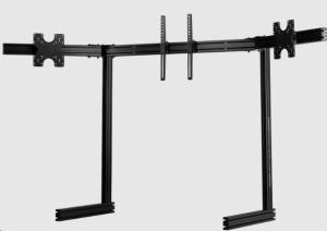 Elite Freestanding Complete Triple Monitor Stand - Black